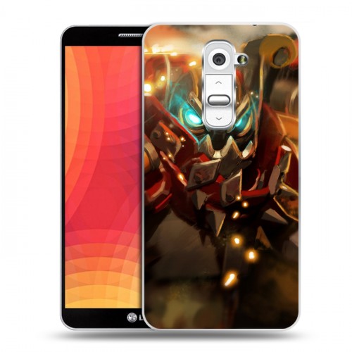 Дизайнерский силиконовый чехол для LG Optimus G2 Dota 2