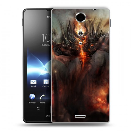 Дизайнерский пластиковый чехол для Sony Xperia TX Dota 2