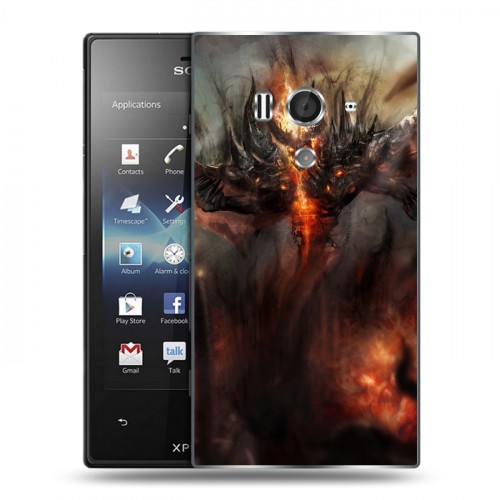 Дизайнерский пластиковый чехол для Sony Xperia acro S Dota 2