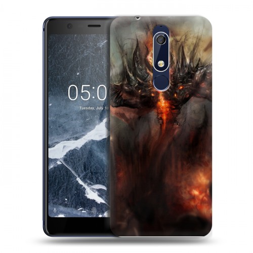 Дизайнерский пластиковый чехол для Nokia 5.1 Dota 2