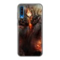 Дизайнерский силиконовый с усиленными углами чехол для Samsung Galaxy A50 Dota 2