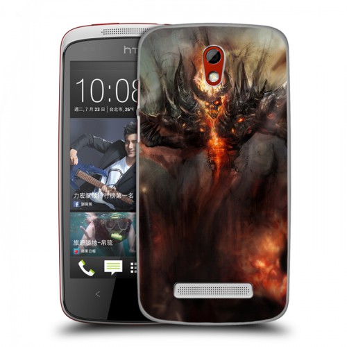 Дизайнерский пластиковый чехол для HTC Desire 500 Dota 2