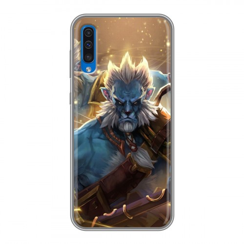 Дизайнерский силиконовый с усиленными углами чехол для Samsung Galaxy A50 Dota 2