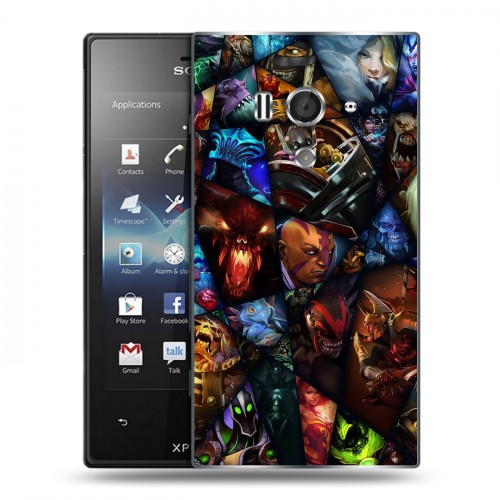 Дизайнерский пластиковый чехол для Sony Xperia acro S Dota 2