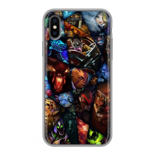 Дизайнерский силиконовый чехол для Iphone x10 Dota 2