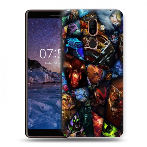 Дизайнерский пластиковый чехол для Nokia 7 Plus Dota 2