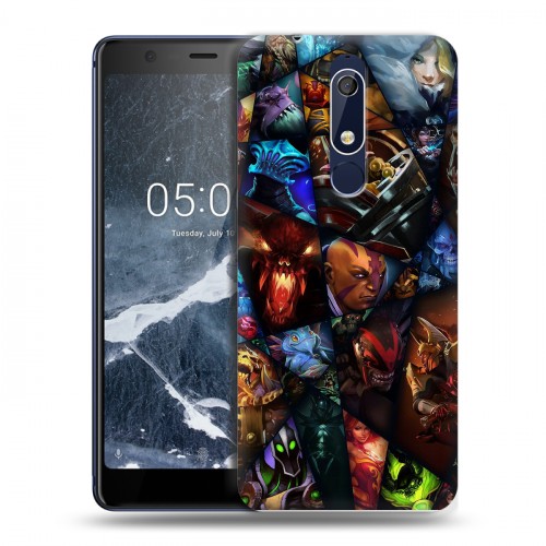 Дизайнерский пластиковый чехол для Nokia 5.1 Dota 2