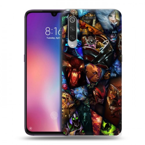 Дизайнерский силиконовый с усиленными углами чехол для Xiaomi Mi9 Dota 2