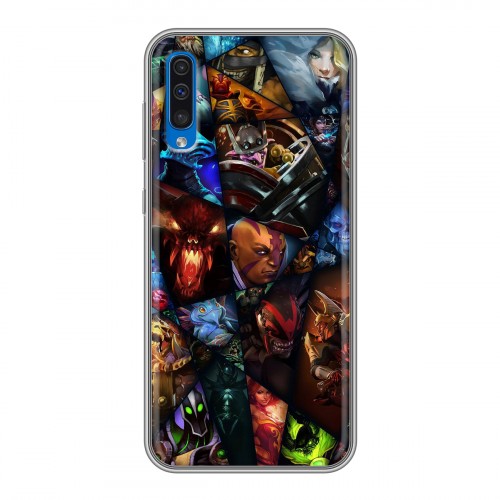 Дизайнерский силиконовый чехол для Samsung Galaxy A50 Dota 2