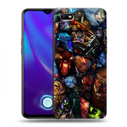 Дизайнерский силиконовый с усиленными углами чехол для OPPO A1k Dota 2