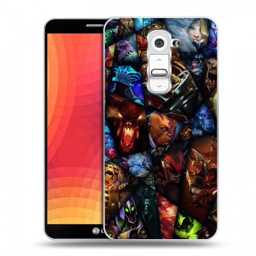 Дизайнерский пластиковый чехол для LG Optimus G2 Dota 2