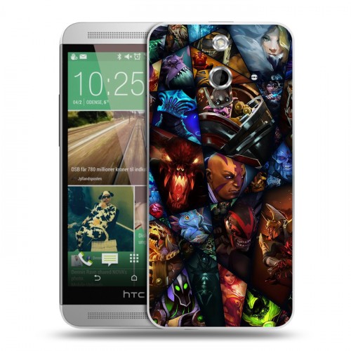 Дизайнерский пластиковый чехол для HTC One E8 Dota 2