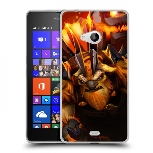 Дизайнерский пластиковый чехол для Microsoft Lumia 540 Dota 2