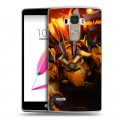 Дизайнерский пластиковый чехол для LG G4 Stylus Dota 2