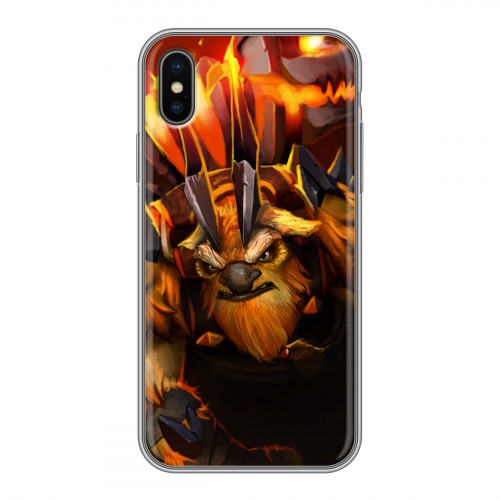 Дизайнерский силиконовый чехол для Iphone x10 Dota 2