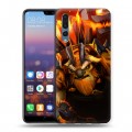 Дизайнерский силиконовый с усиленными углами чехол для Huawei P20 Pro Dota 2