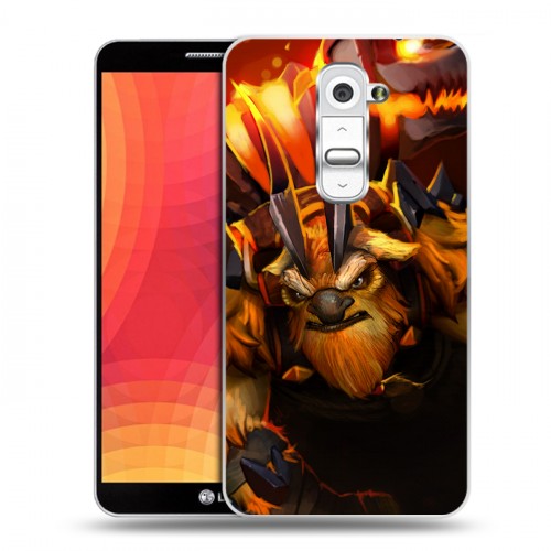 Дизайнерский пластиковый чехол для LG Optimus G2 Dota 2