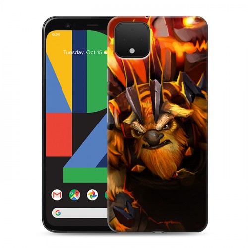 Дизайнерский пластиковый чехол для Google Pixel 4 Dota 2