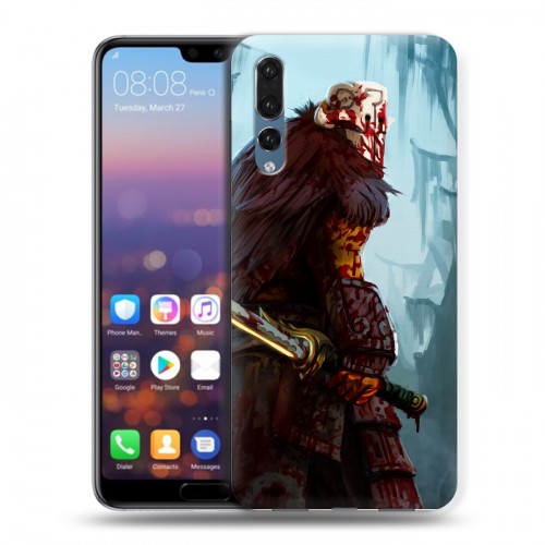 Дизайнерский силиконовый с усиленными углами чехол для Huawei P20 Pro Dota 2