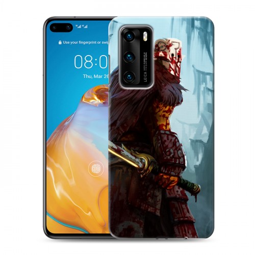 Дизайнерский силиконовый с усиленными углами чехол для Huawei P40 Dota 2