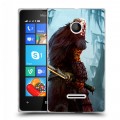 Дизайнерский пластиковый чехол для Microsoft Lumia 435 Dota 2