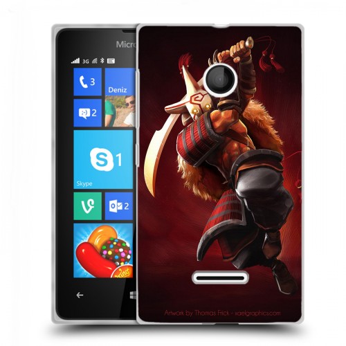 Дизайнерский пластиковый чехол для Microsoft Lumia 435 Dota 2