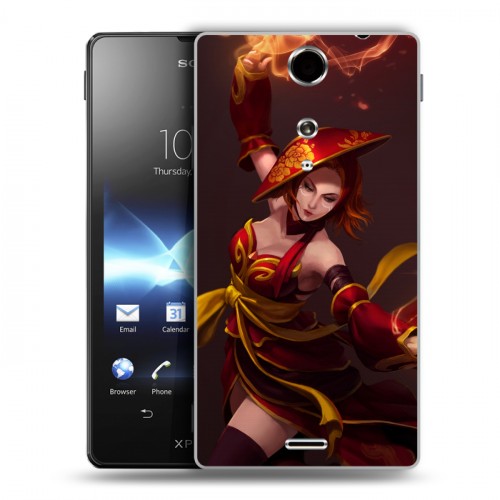 Дизайнерский пластиковый чехол для Sony Xperia TX Dota 2