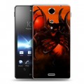 Дизайнерский пластиковый чехол для Sony Xperia TX Dota 2