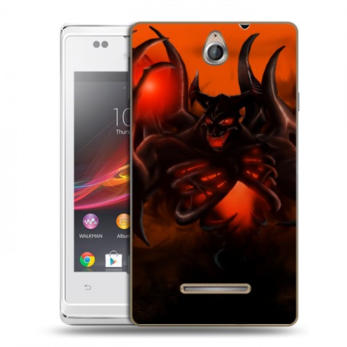 Дизайнерский пластиковый чехол для Sony Xperia E Dota 2