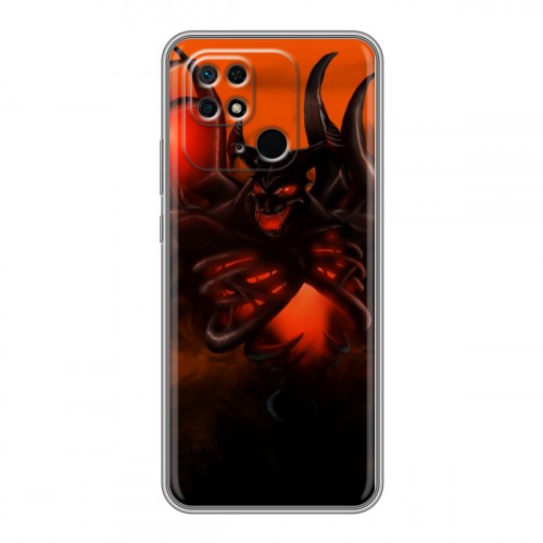 Дизайнерский силиконовый чехол для Xiaomi Redmi 10C Dota 2