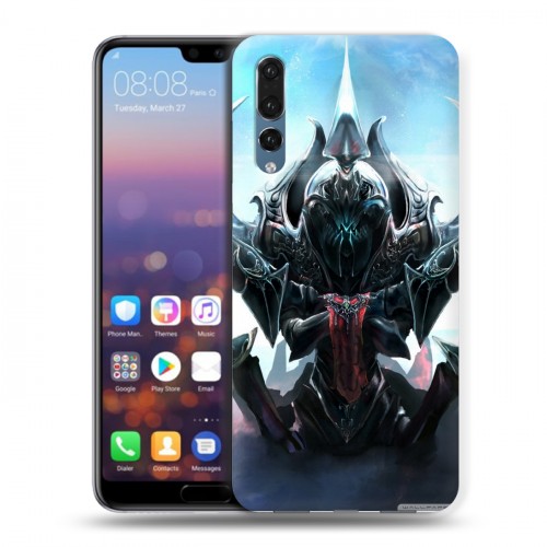 Дизайнерский силиконовый с усиленными углами чехол для Huawei P20 Pro Dota 2