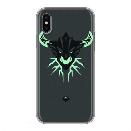 Дизайнерский силиконовый чехол для Iphone x10 Dota 2