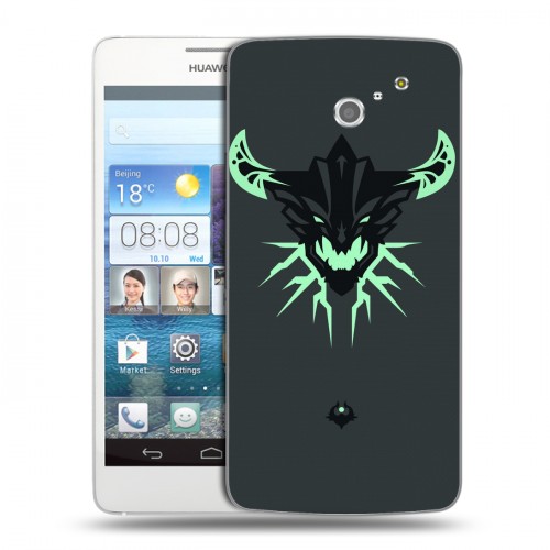 Дизайнерский пластиковый чехол для Huawei Ascend D2 Dota 2