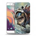 Дизайнерский пластиковый чехол для HTC One X10 Dota 2