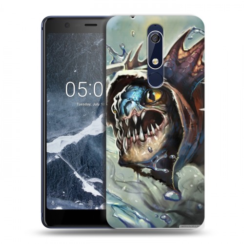 Дизайнерский пластиковый чехол для Nokia 5.1 Dota 2