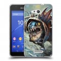 Дизайнерский пластиковый чехол для Sony Xperia E4g Dota 2