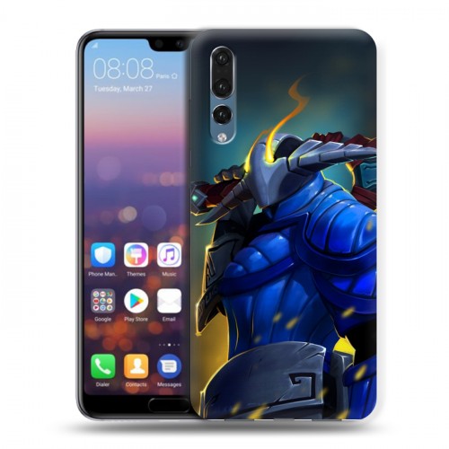 Дизайнерский силиконовый с усиленными углами чехол для Huawei P20 Pro Dota 2