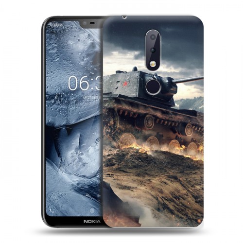 Дизайнерский пластиковый чехол для Nokia 6.1 Plus Танки