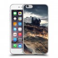 Дизайнерский силиконовый чехол для Iphone 6 Plus/6s Plus Танки