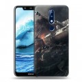 Дизайнерский силиконовый чехол для Nokia 5.1 Plus Танки