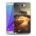 Дизайнерский пластиковый чехол для Samsung Galaxy Note 2 Танки