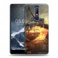 Дизайнерский пластиковый чехол для Nokia 5.1 Танки