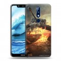 Дизайнерский силиконовый чехол для Nokia 5.1 Plus Танки