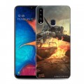 Дизайнерский пластиковый чехол для Samsung Galaxy A20s Танки