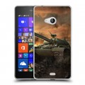 Дизайнерский пластиковый чехол для Microsoft Lumia 540 Танки