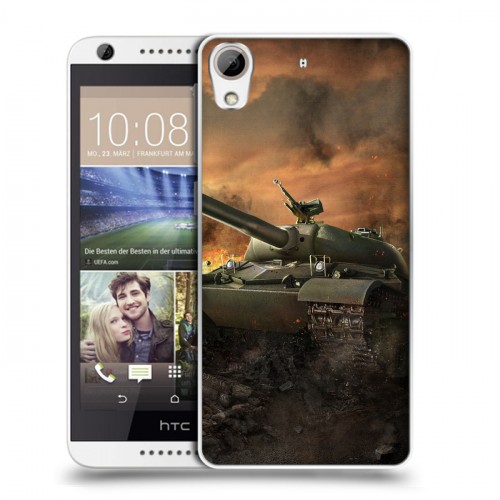 Дизайнерский силиконовый чехол для HTC Desire 626 Танки