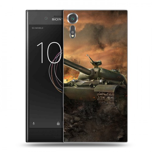 Дизайнерский пластиковый чехол для Sony Xperia XZs Танки