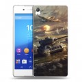 Дизайнерский пластиковый чехол для Sony Xperia Z3+ Танки