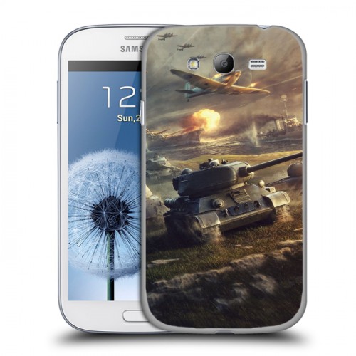 Дизайнерский пластиковый чехол для Samsung Galaxy Grand Танки
