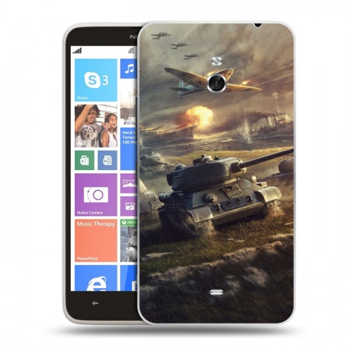 Дизайнерский пластиковый чехол для Nokia Lumia 1320 Танки